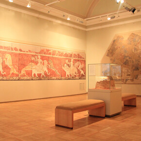 The Culture and Art of Pre-Islamic Central Asia, Exhibition view. Courtesy of The State Hermitage Museum