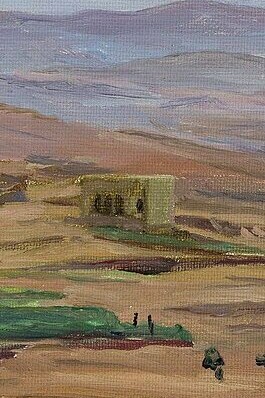 Jan Ciągliński, "Desierto cerca de Damasco: del viaje a Palestina", 1901