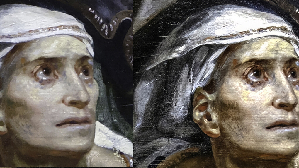 Eugène Delacroix (1798-1863).  "La masacre de Quíos". 1824, óleo sobre lienzo. Masacre perpetrada por los otomanos contra la población griega de la isla de Quíos, en abril de 1822. Museo del Louvre, Paris, Francia  