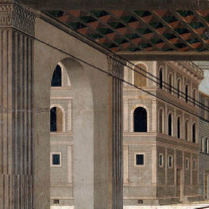 La città ideale, particolare 