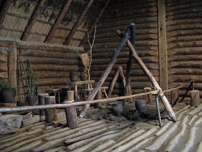 Biskupin, Polonia. Antiguos utensilios de cocina