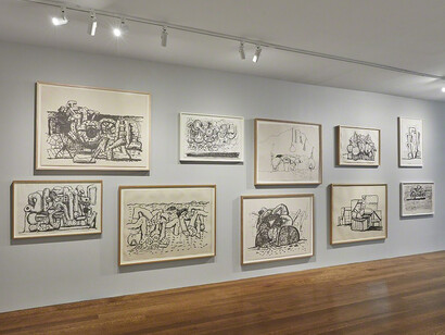 Philip Guston. Courtesy of Timothy Taylor 16×34