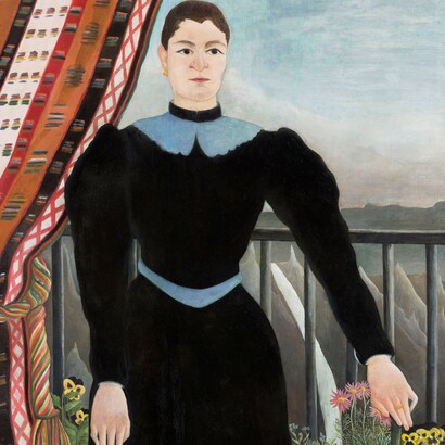 Henri Rousseau, "Ritratto di donna", 1895, dettaglio