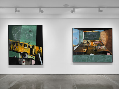 It Is What It Is, group exhibition featuring Xavier Daniels, Lynthia Edwards, Marcus Jansen, Frank Morrison, DaaPo Reo, Terron Cooper Sorrells, Phyllis Stephens, Michael Vasquez, exhibition view. Courtesy of Richard Beavers Gallery, New York