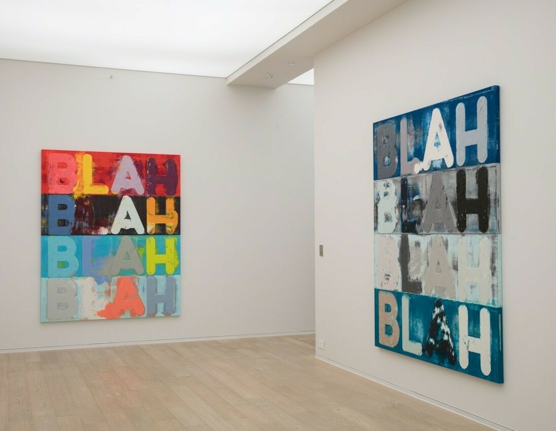 Mel Bochner, Exhibition view. Courtesy of Simon Lee Gallery