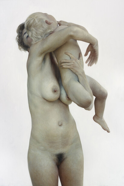 Aleah Chapin, Lucy and Laszlo 1, 2014 Oil on linen, © Aleah Chapin, courtesy of Flowers Gallery, London and New York