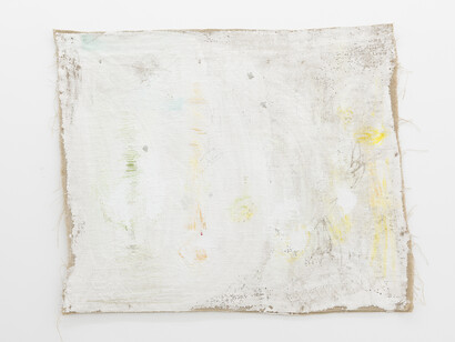 Jodie Carey, Untitled, 2017. Pencil, dye, plaster and canvas 92 x 113 cm 36 1/4 x 44 1/2 in. Copyright Will Amlot. Courtesy Edel Assanti.
