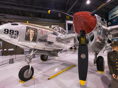 1945 Lockheed P-38L Lightning - N3800L. Courtesy of EAA