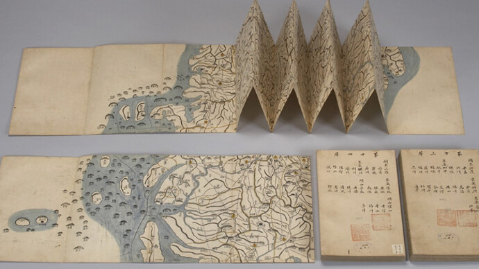 500 Years of the Joseon Dynasty Maps. Courtesy of National Museum of Korea