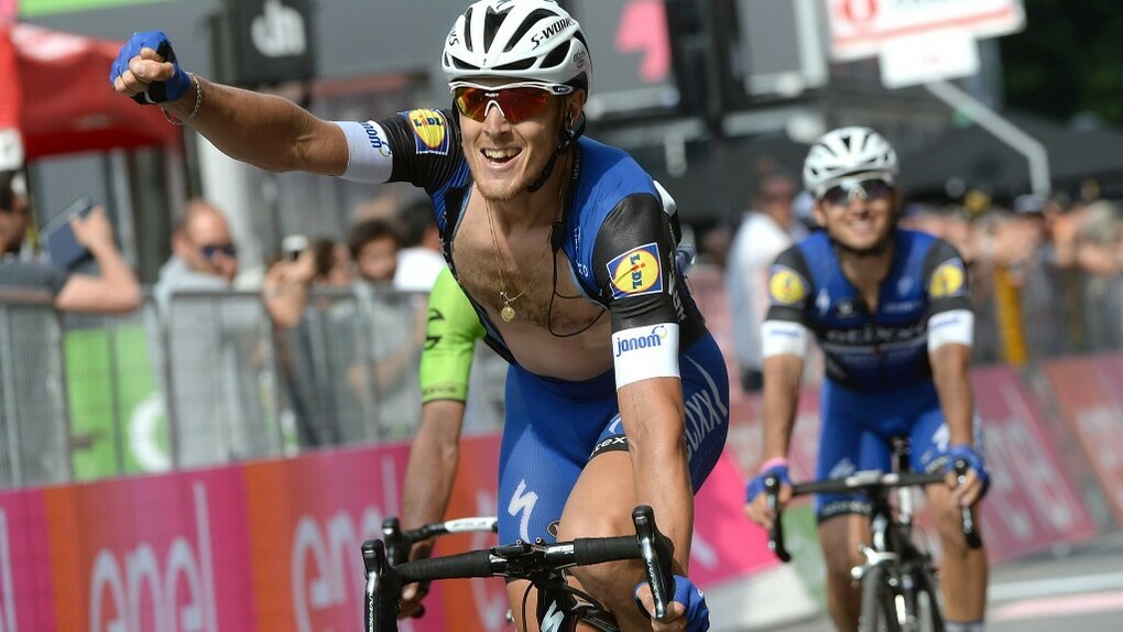 Matteo Trentin vincitore della 18ma tappa del Giro d'Italia