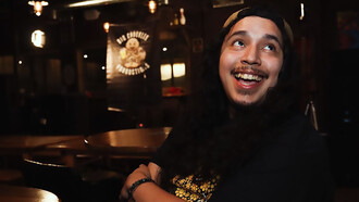 Rene Fuentes in the Adirondacks, summer 2024, by Kaelab Williams