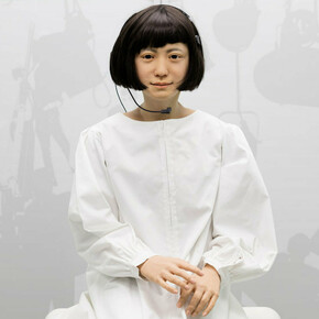 Kodomoroid communication android by Osaka University and ATR Laboratories, Japan, c. 2014. Courtesy of Science Museum 