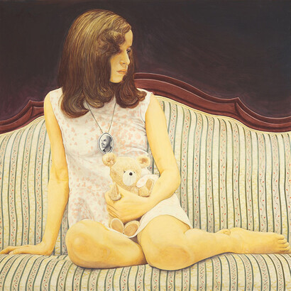 Manuel Pablo Pace, Auto-portrait, 2011, acrilico su tela, 100 x 100 cm