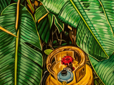 Detalle de «Selva en conflicto» (2015), Óscar Villalobos