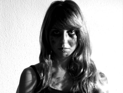 Mujer víctima de violencia machista