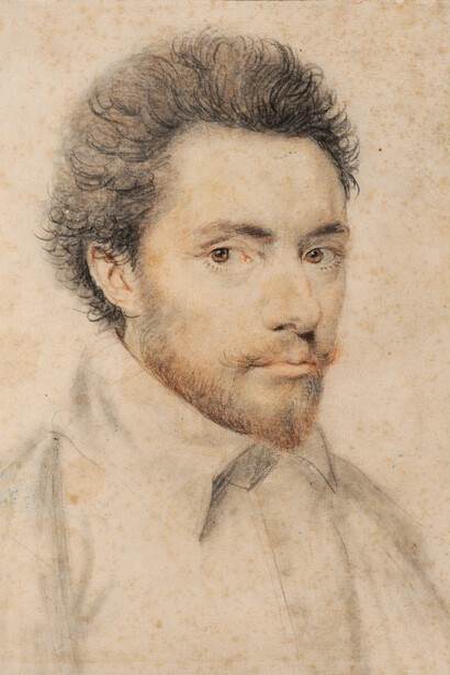 Daniel Dumonstier (b. Paris, 1574 –
d. Paris, 1646). Portrait d’homme
(Portrait of a man). Black and red
chalk on paper, 310 x 220 mm. Inv.
no. EBA 880. Paris, Ecole nationale
supérieure des beaux-arts. © Beauxarts
de Paris/T. Ollivier/J.-M.
Lapelerie.