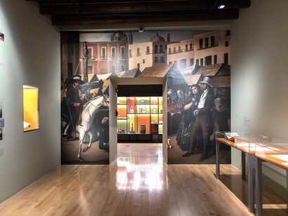 José Agustín Arrieta, 1803-1874. La ciudad de Puebla en el siglo XIX, vista de exhibición. Cortesía del Museo Amparo