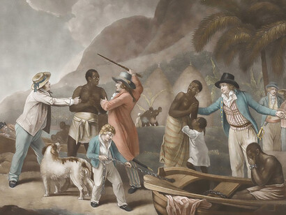 The Slave Trade, engraved by J.R. Smith (coloured engraving), George Morland