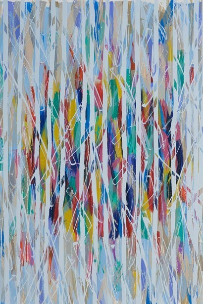 Tom Pike, Where the white plume waves, 48 x 38 cm, acrylic on paper