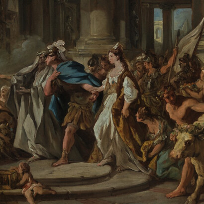 Jean-François De Troy, Giasone e Medea al tempio di Giove, particolare