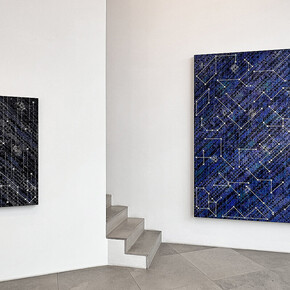 Ding Yi, Constellations, ausstellungsansicht. Mit freundlicher genehmigung der Galerie Karsten Greve