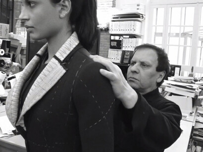 Azzedine Alaïa en su taller