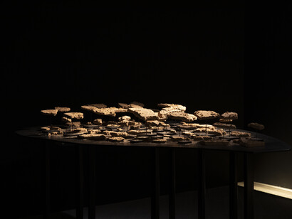 Watering the Distant, Deserting the Near (detail). Installation by Nasser Alzayani. Louvre Abu Dhabi. Photo by Xavier Ansart