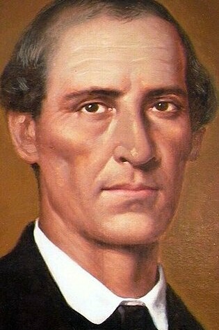 Aquiles Bigot, "Retrato de José María Alfaro Zamora", óleo sobre lienzo, 1872