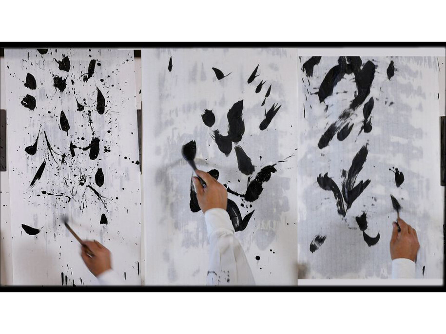 William Kentridge, Trio for 4 Hands (still), 3 minutes 11 seconds
