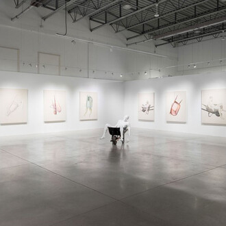 Stanley Février, Terre des fissures, vue d’exposition. Avec l’aimable autorisation de Blouin Division