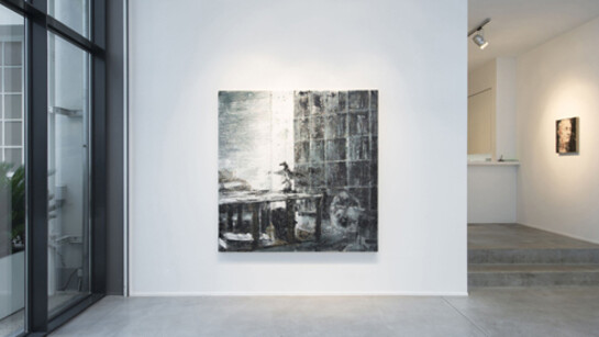 Philippe Cognée, Exhibition view. Courtesy of Galerie Daniel Templon 