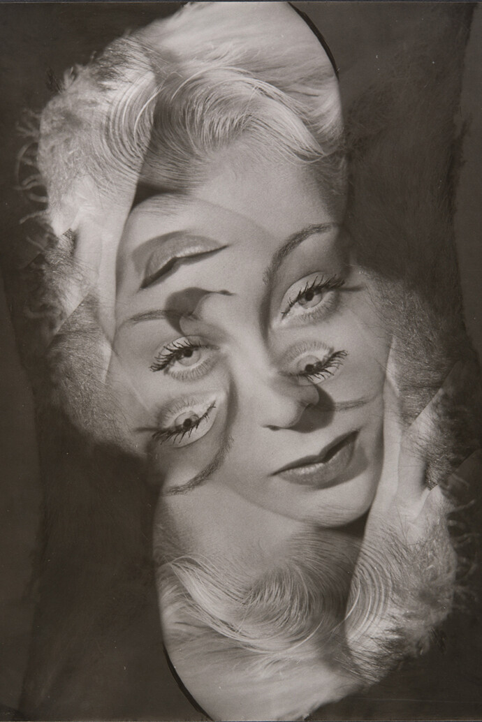 Philippe Halsman, Expérimentation pour un portrait de femme, 1931-1940, Archives Philippe Halsman. © 2015 Philippe Halsman Archive / Magnum Photos