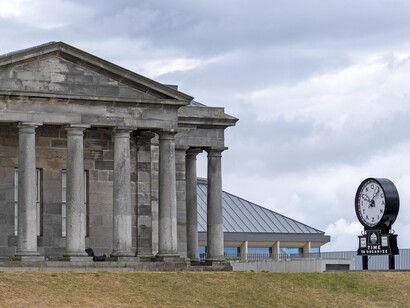 The Silent Agitator by Ewan outside the gallery at Collective in Edinburgh © Neil Hanna