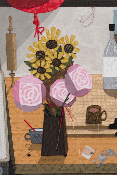 Brian Robertson, Kitchen counter from 2022 birthday party (detail). Courtesy of GR gallery 