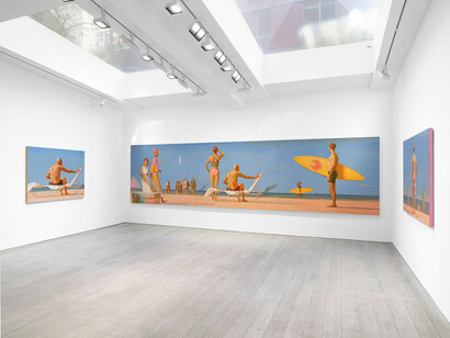 Bo Bartlett, exhibition view. Courtesy of Miles McEnery Gallery