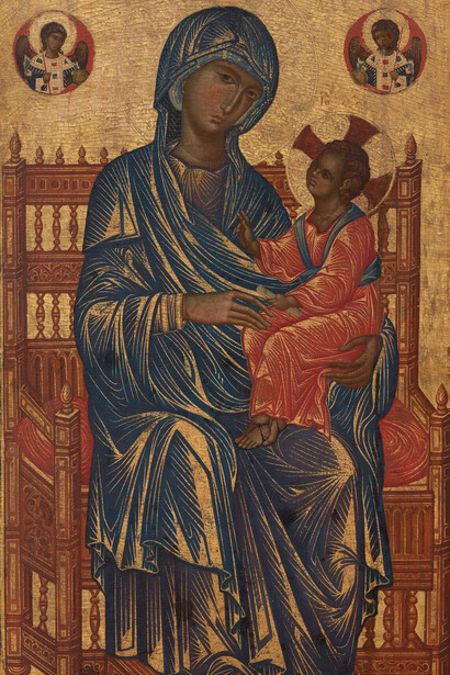 Peintre byzantin, Madone Kahn.Courtesy of Musée du Louvre