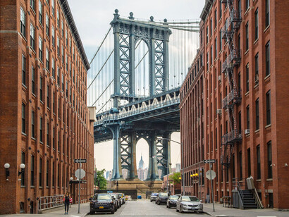 El puente de Brooklyn, NY, EE. UU.