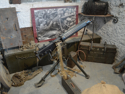 Una Vickers usata sulle Dolomiti, camerata in 6,5 × 52 mm Mannlicher-Carcano