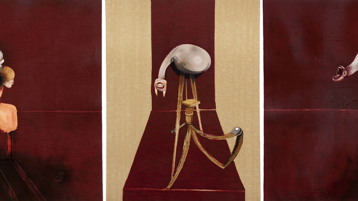 Francis Bacon, Second version, Tripthyc 1944, 1989, litografia a colori su carta, cm 75x56 ciascuno