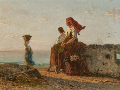Vincenzo Cabianca, Sul mare (1864) 