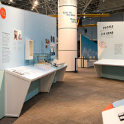 Eyes on the skies. Managing air traffic in Canada, exhibition view. Courtesy of Ingenium. The Canada Aviation and Space Museum