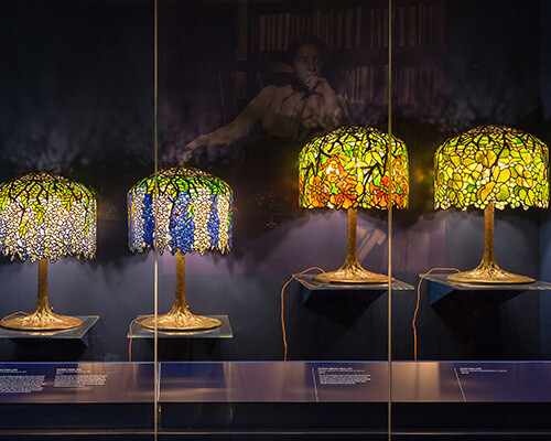 Gallery of Tiffany Lamps. Courtesy of New-York Historical Society 