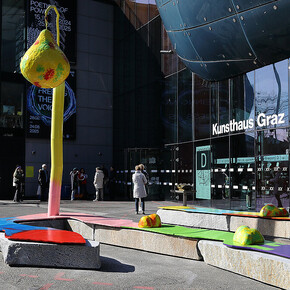 Speak more truth, eat more fruit, exhibition view. Courtesy of Kunsthaus Graz