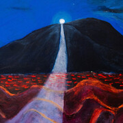 Jocelyn Fine, And the moonbeam kisses the sea, fine (detail), 2026. Courtesy of Kaliner Gallery