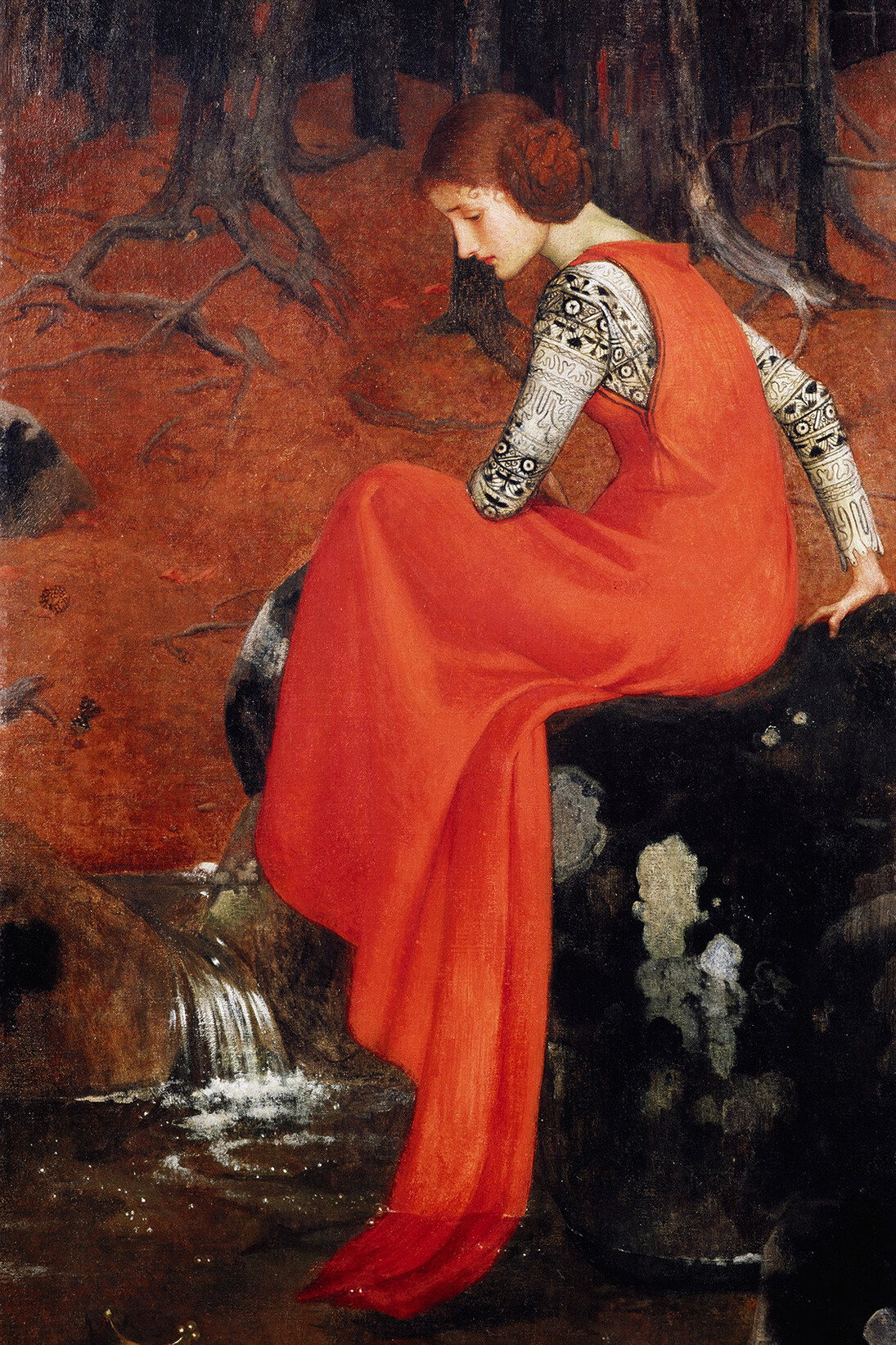 Marianne Stokes, Mélisande, vers 1895, Tempera, 87 x 52 cm, Wallraf-Richartzuseum & Foundation Corbound Cologne © Rheinisches Bildarchiv Köln, Meier, Wolfgang F.