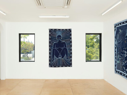 Fadekemi Ogunsanya, A miracle is a reasonable thing to ask for, exhibition view. Courtesy of Nina Johnson Gallery