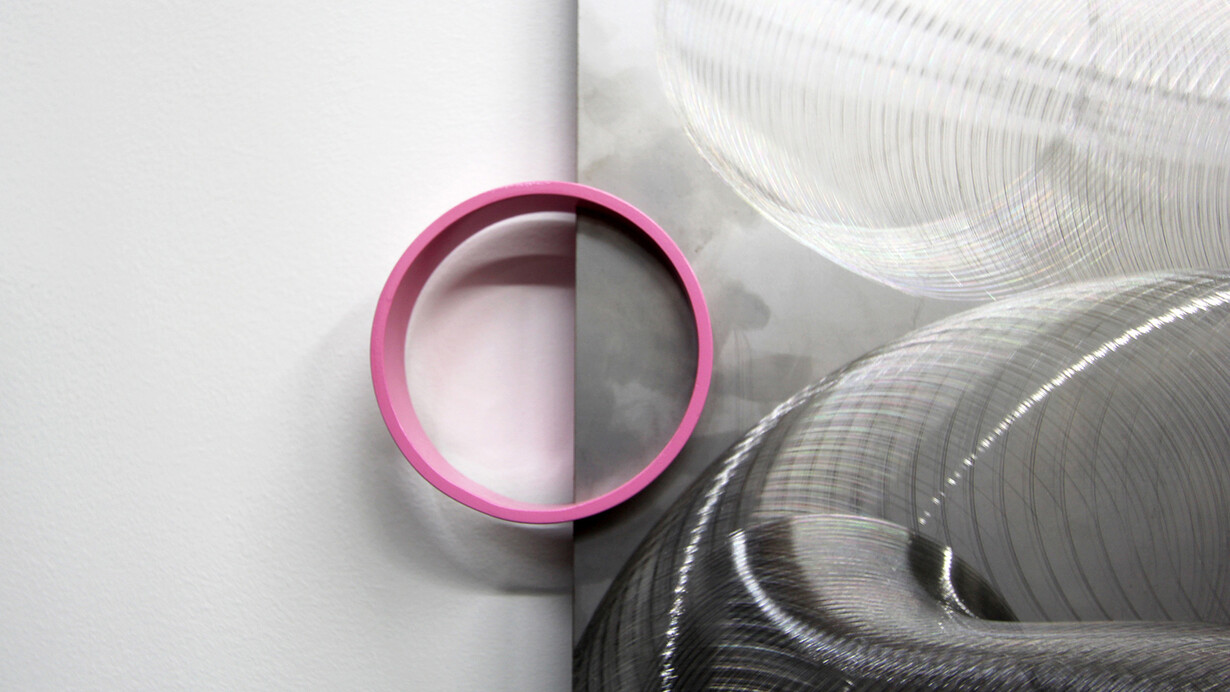 Untitled 1( 1290 X 960 304 stainless steel panel, detail, Mark Davey 2015, Stainless steel, painted steel, aluminum
129 cm x 96 cm. Courtesy of the artist and The RYDER Projects, London, 