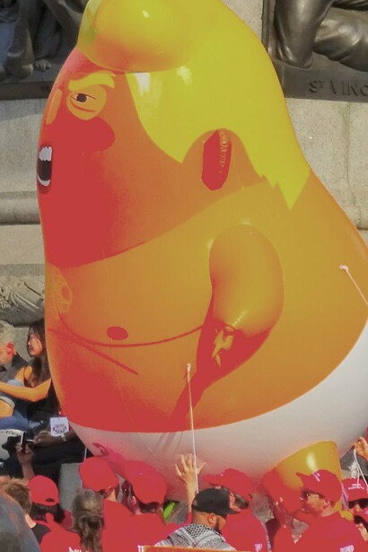 Protesta anti-Trump en Londres, Inglaterra, marzo de 2018