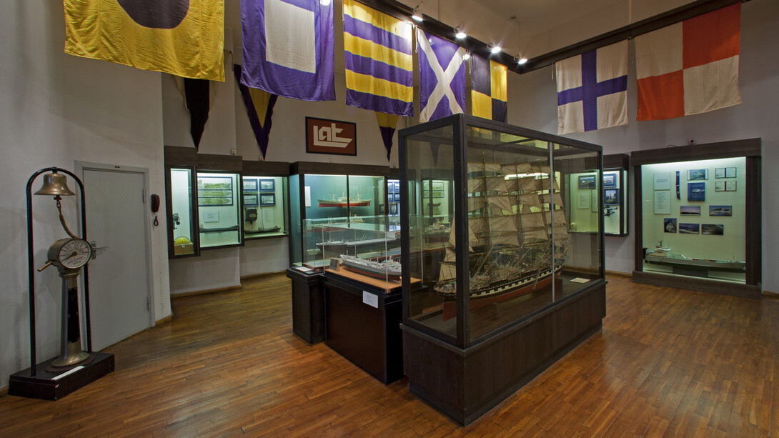History of Latvian navigation, exhibition view. Courtesy of Museum of the History of Riga and Navigation