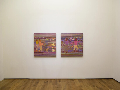 Various artists, Once upon a field, exhibition view. Courtesy of Mariane Ibrahim Gallery